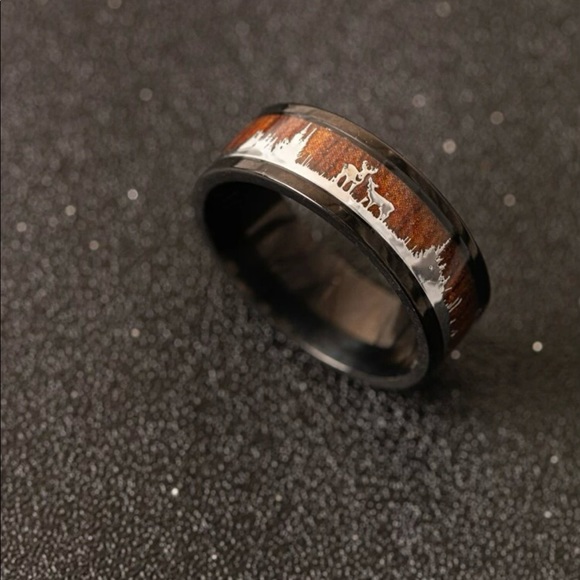 Deer nature Stainless steel ring - Picture 2 of 4